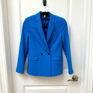 Women's Blue Double Breasted Blazer